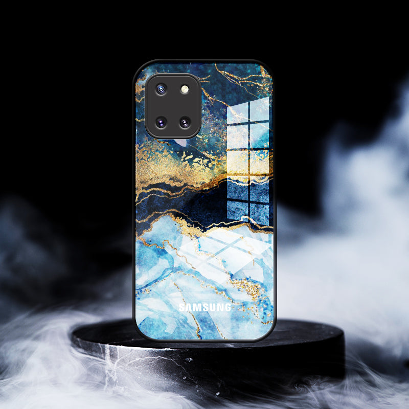 Dark Ocean Pattern Glass Case - Samsung