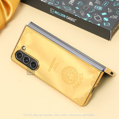 Galaxy Z Fold5 Crafted Gold Luxurious Camera Protective Case