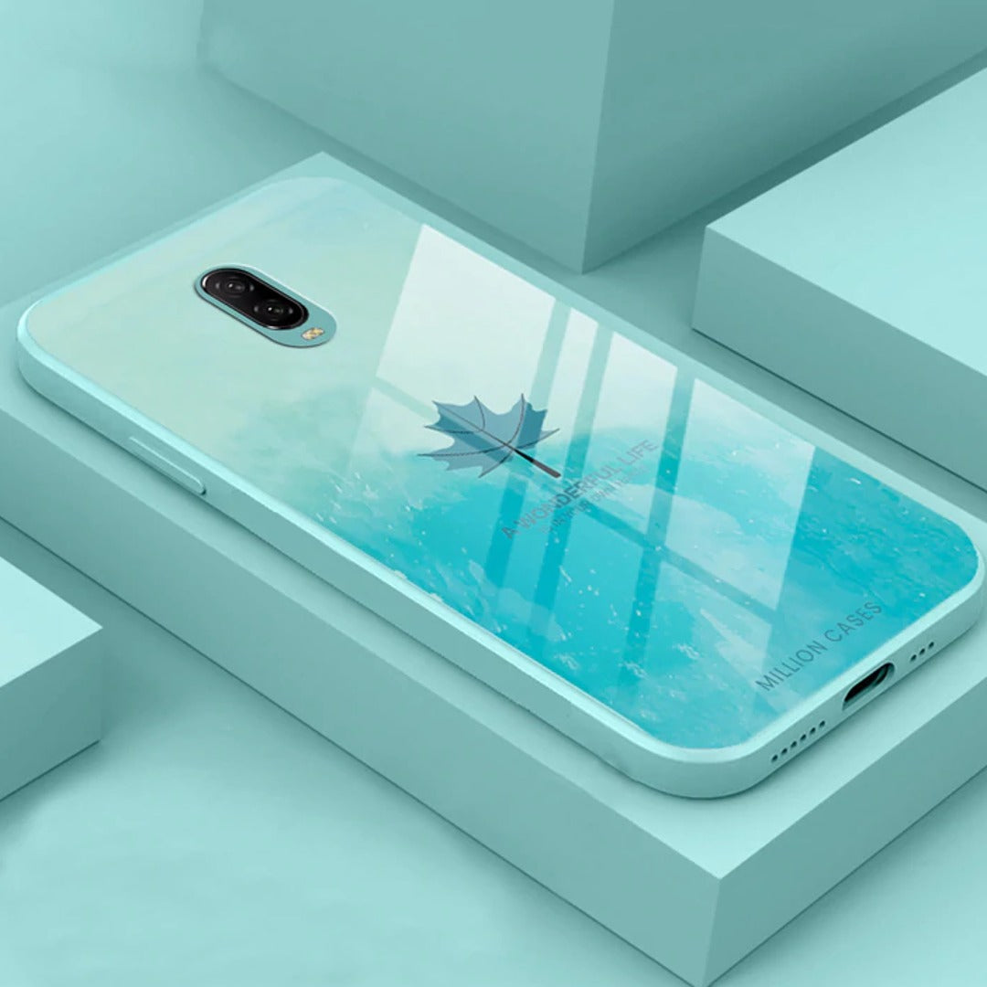 Watercolor Mapple Leaf Glass Case - OnePlus