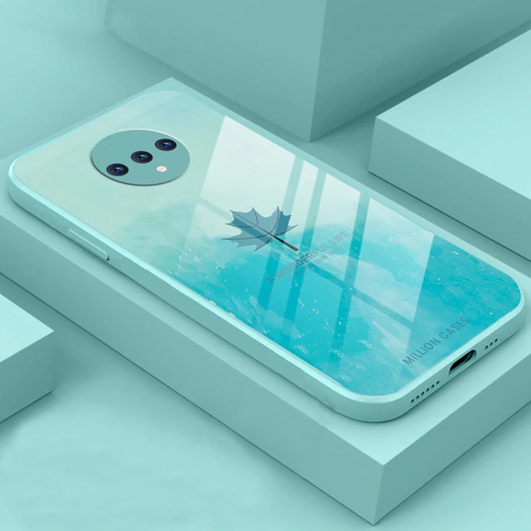 Watercolor Mapple Leaf Glass Case - OnePlus