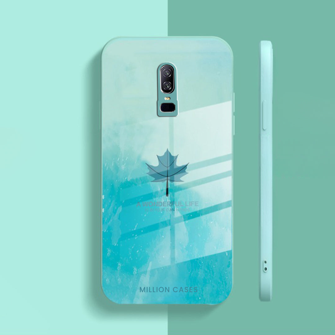 Watercolor Mapple Leaf Glass Case - OnePlus