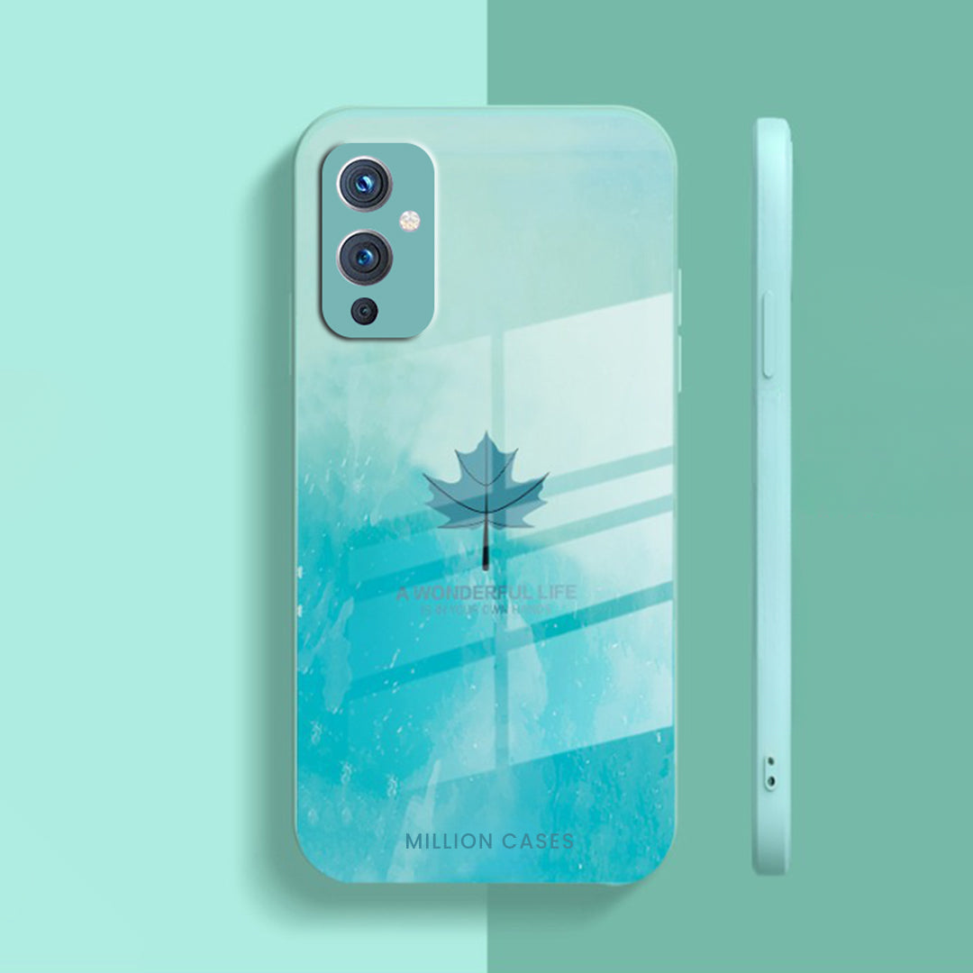 Watercolor Mapple Leaf Glass Case - OnePlus