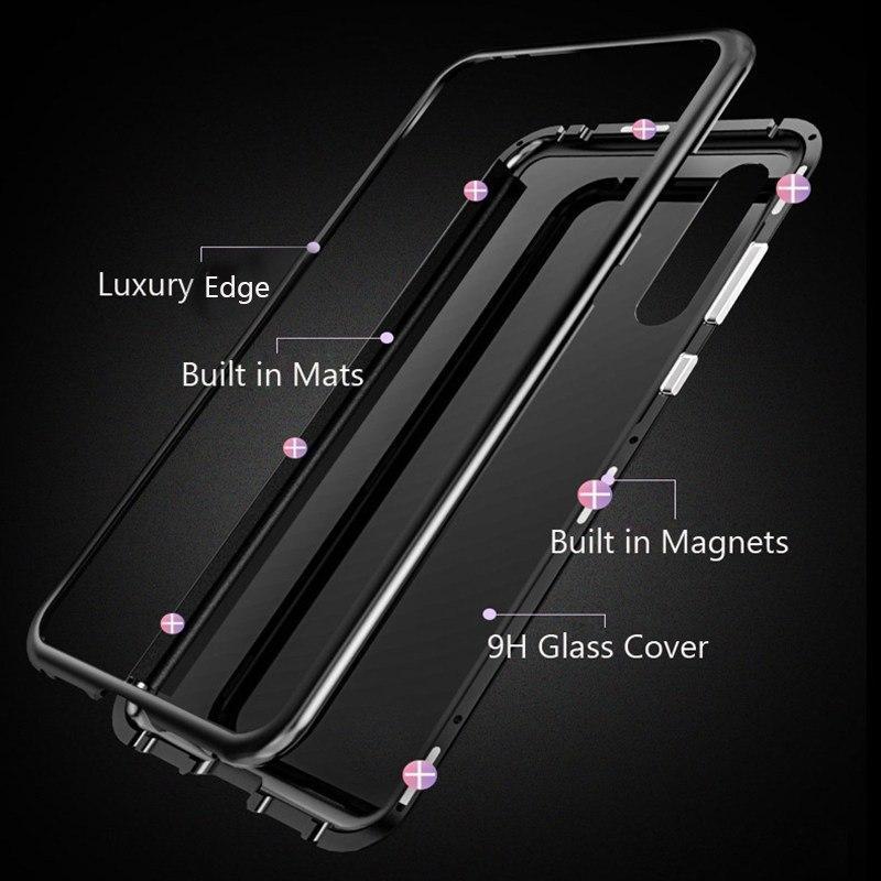 OnePlus 7T (2 in 1 Combo) Electronic Auto-Fit Magnetic Glass Case + Tempered Glass