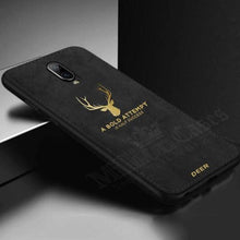 Load image into Gallery viewer, OnePlus 6T Luxury Gold Textured Deer Pattern Soft Case

