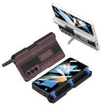 Load image into Gallery viewer, Galaxy Z Fold4 Armor Kickstand Case With Pen Holder
