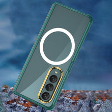 Load image into Gallery viewer, Galaxy Z Fold4 CrystalMag Embedded Metal Ring Case
