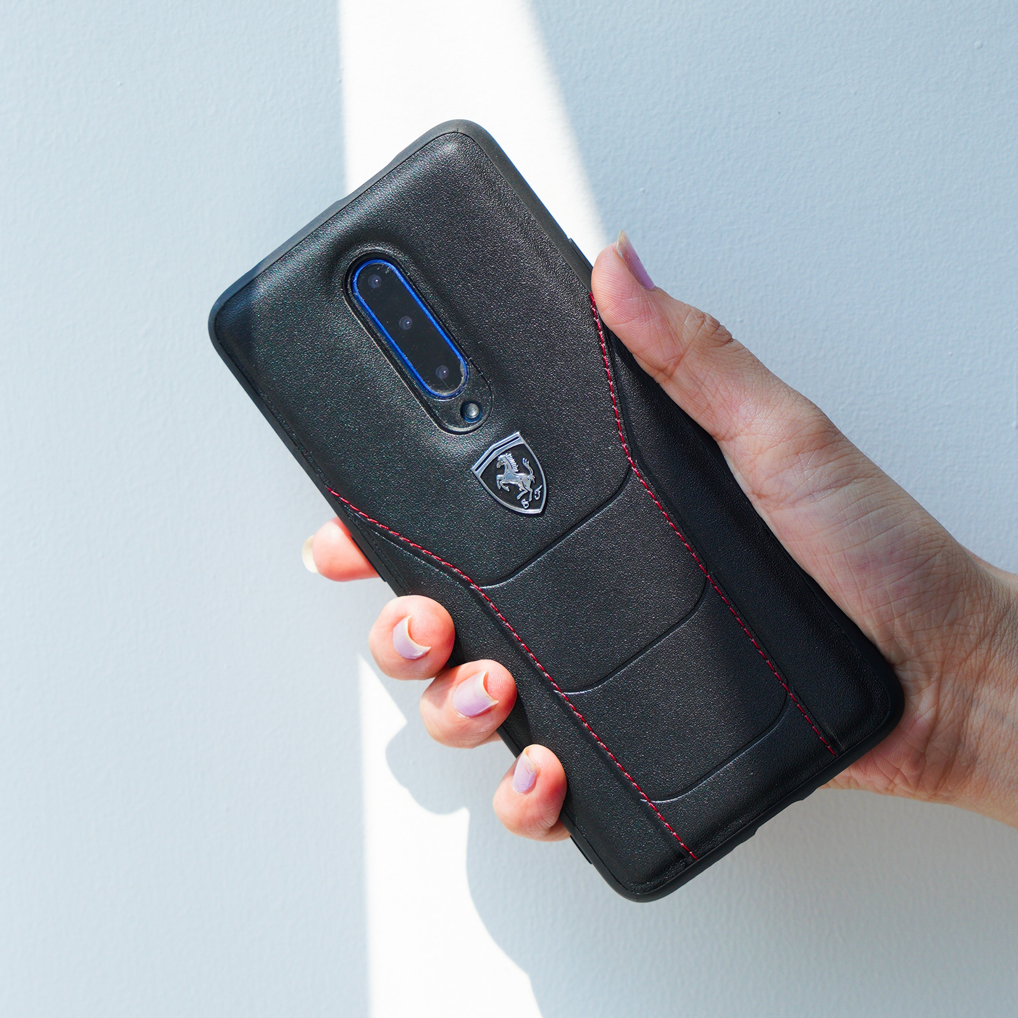 Ferrari ® Oneplus Series Genuine Leather Crafted Limited Edition Case