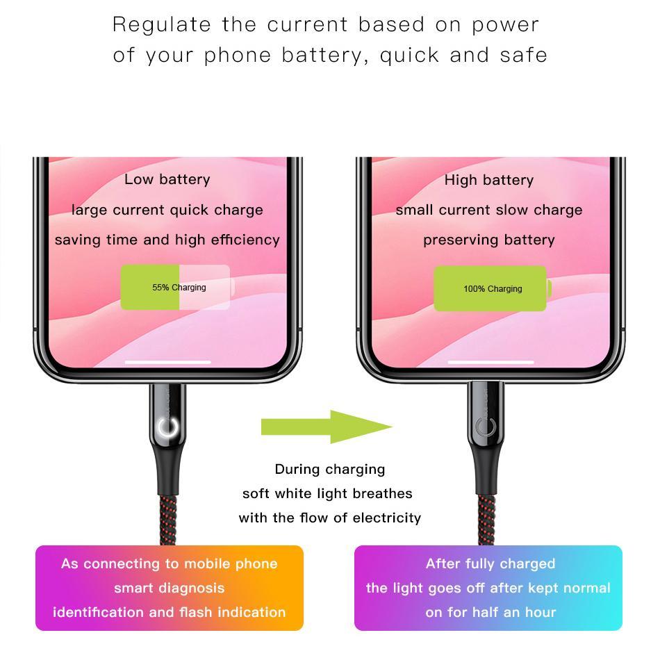 Baseus ® C-shaped Smart Power-Off cable