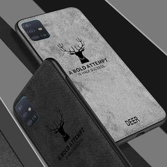 Galaxy A71 Deer Pattern Inspirational Soft Case