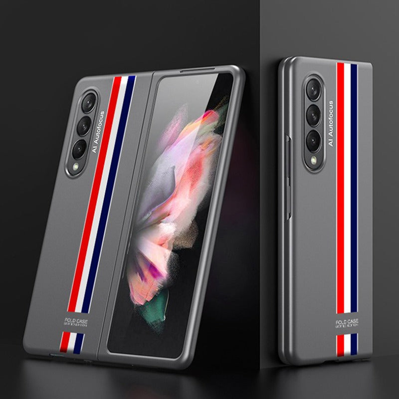 Galaxy Z Fold3 Ultra Thin Hybrid Striped Matte Shell Case