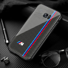 Load image into Gallery viewer, Galaxy S7 Edge 3D Carbon Fiber Pattern Glass Case
