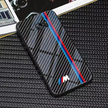 Load image into Gallery viewer, Galaxy S7 Edge 3D Carbon Fiber Pattern Glass Case
