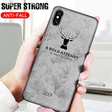 Load image into Gallery viewer, iPhone XS Max Deer Pattern Inspirational Soft Case
