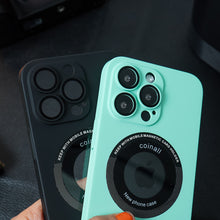Load image into Gallery viewer, iPhone 13 Pro Frosted Magnetic Holder Case
