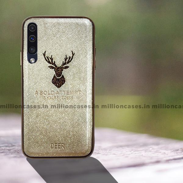 Galaxy A50 Sparkling Deer Pattern Soft Edge Case