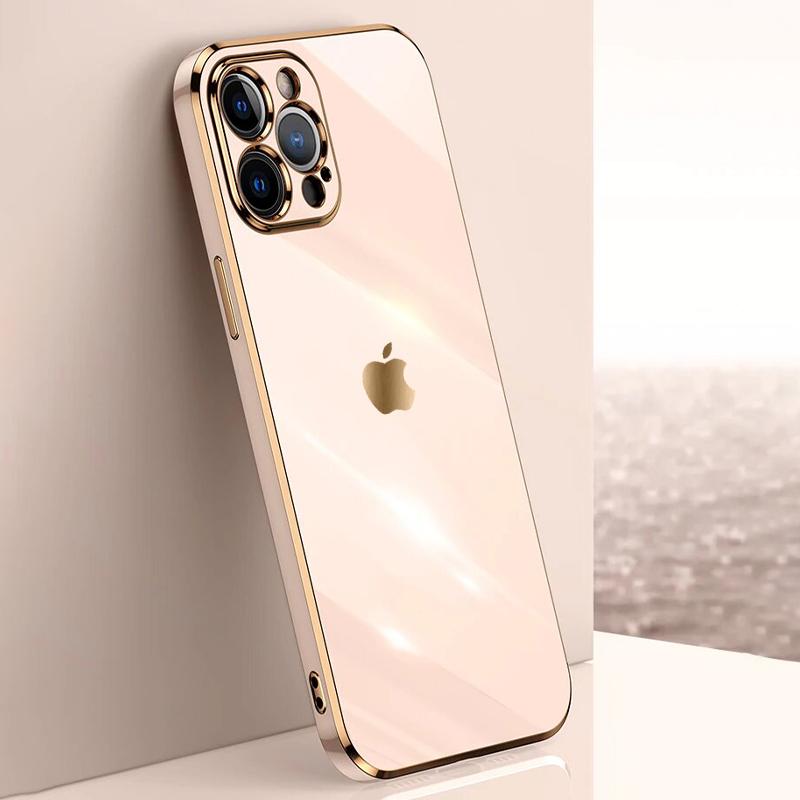 iPhone 12 Series Soft Plating Camera Protection Case