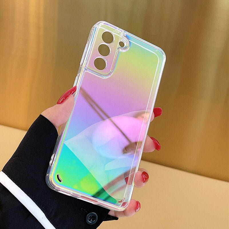 Galaxy S22 Gradient Aurora Clear Case