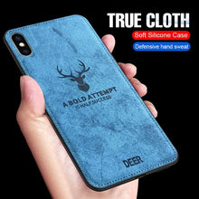 Load image into Gallery viewer, iPhone XS Max Deer Pattern Inspirational Soft Case
