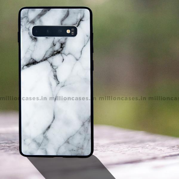 Galaxy S10 Plus Canvas Marble Texture Dazzle Gloss Case