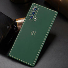 Load image into Gallery viewer, OnePlus Nord CE Leather Textured Gold Plated Case
