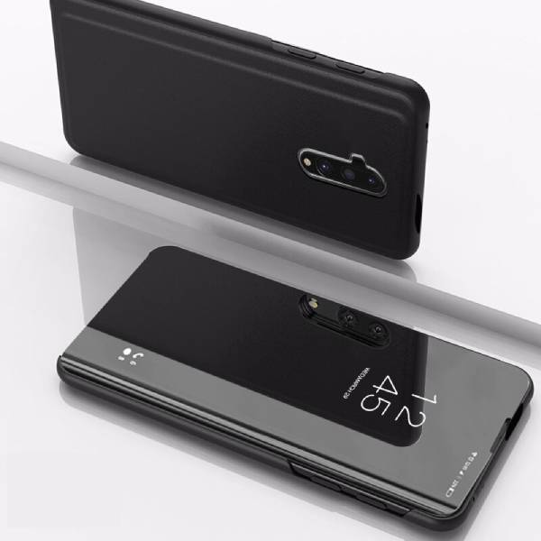 OnePlus 7T Pro Mirror Clear View Flip Case  [Non Sensor Working]