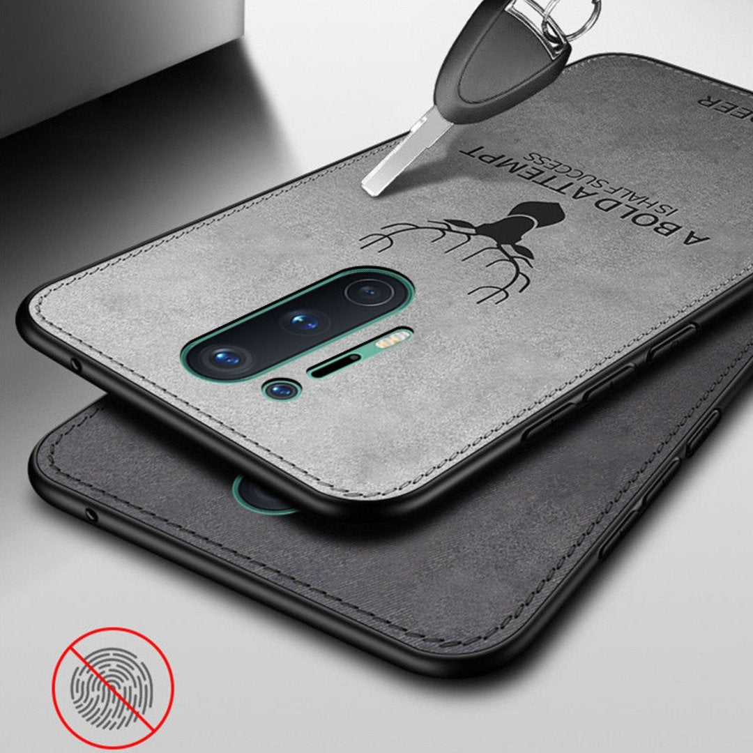 OnePlus 8 Pro (3 in 1 Combo) Deer Case + Tempered Glass + Earphones