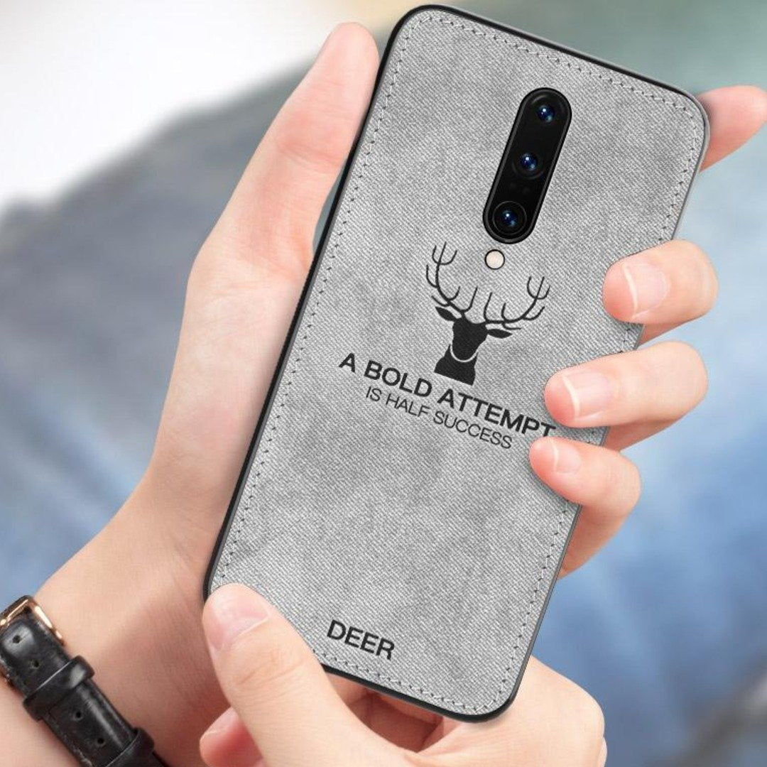 OnePlus 8 (3 in 1 Combo) Deer Case + Tempered Glass + Earphones