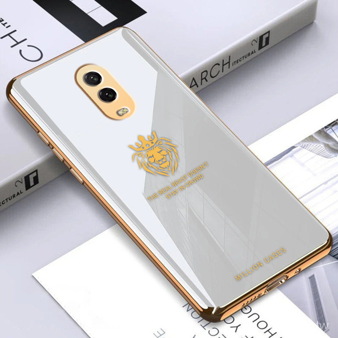 OnePlus 6T (3 in 1 Combo) Lion Pattern Glass Case + Tempered Glass + Camera Lens Protector