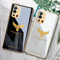 OnePlus 9R Eagle Pattern Electroplating Glass Case