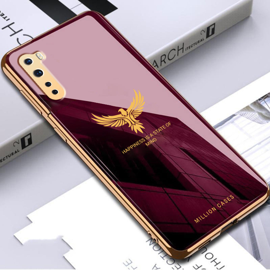 OnePlus Nord Series Eagle Pattern Electroplating Glass Case