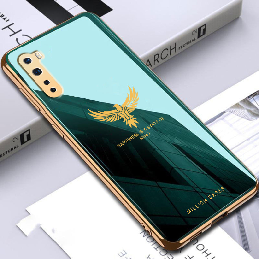 OnePlus Nord Series Eagle Pattern Electroplating Glass Case