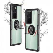 Load image into Gallery viewer, Galaxy S10 Lite Shockproof Transparent Metallic Ring Holder Case
