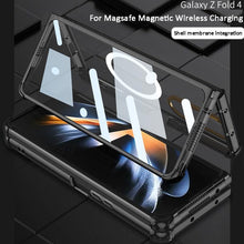 Load image into Gallery viewer, Galaxy Z Fold4 CrystalMag Embedded Metal Ring Case
