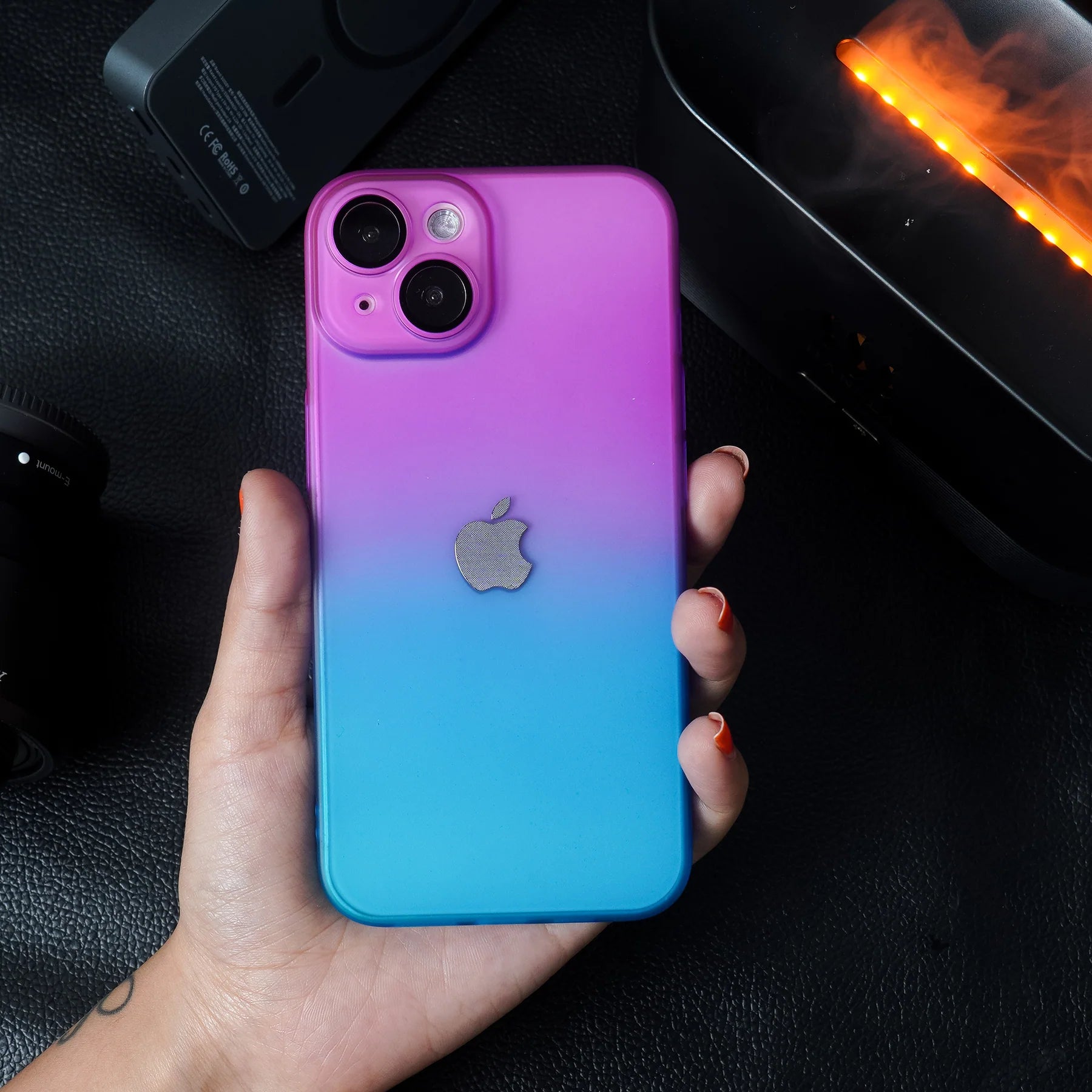 Vibrant Matte Protective Logo case - iPhone