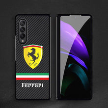 Load image into Gallery viewer, Galaxy Z Fold Series Luxurious Carbon Fiber Glass Case
