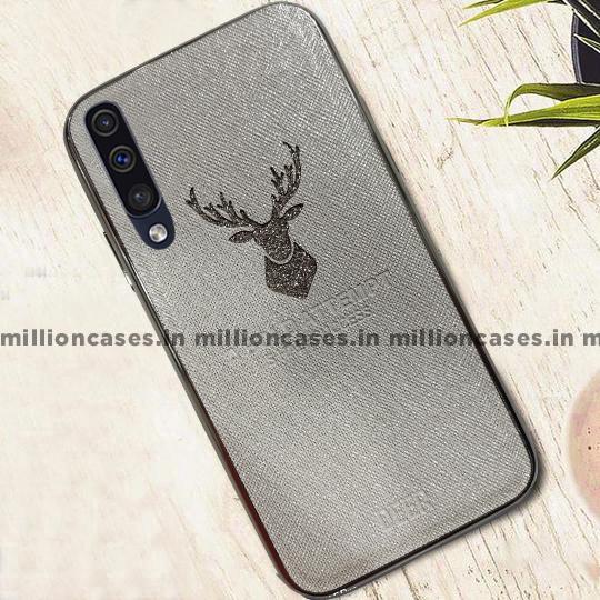 Galaxy A50 Sparkling Deer Pattern Soft Edge Case