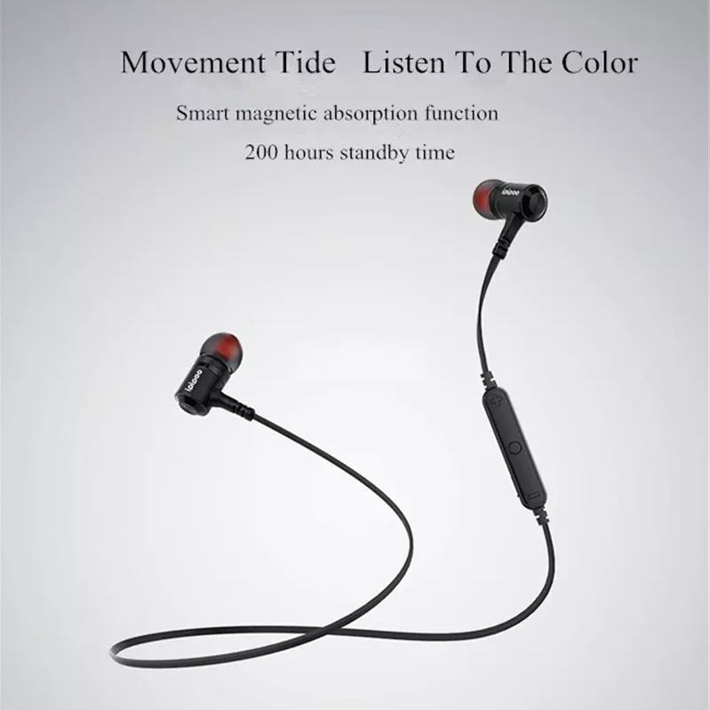 ipipoo ® Wireless Smart Sport Stereo Earphones-IL97BL (Black)