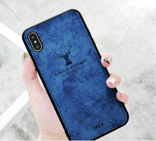 Load image into Gallery viewer, iPhone XS Max Deer Pattern Inspirational Soft Case
