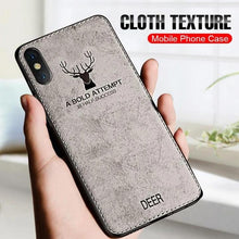 Load image into Gallery viewer, iPhone XS Max Deer Pattern Inspirational Soft Case
