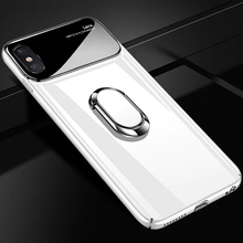 Load image into Gallery viewer, iPhone X/XS Mirror Lens Metallic Ring Holder Case
