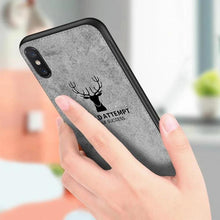 Load image into Gallery viewer, iPhone XS Max Deer Pattern Inspirational Soft Case
