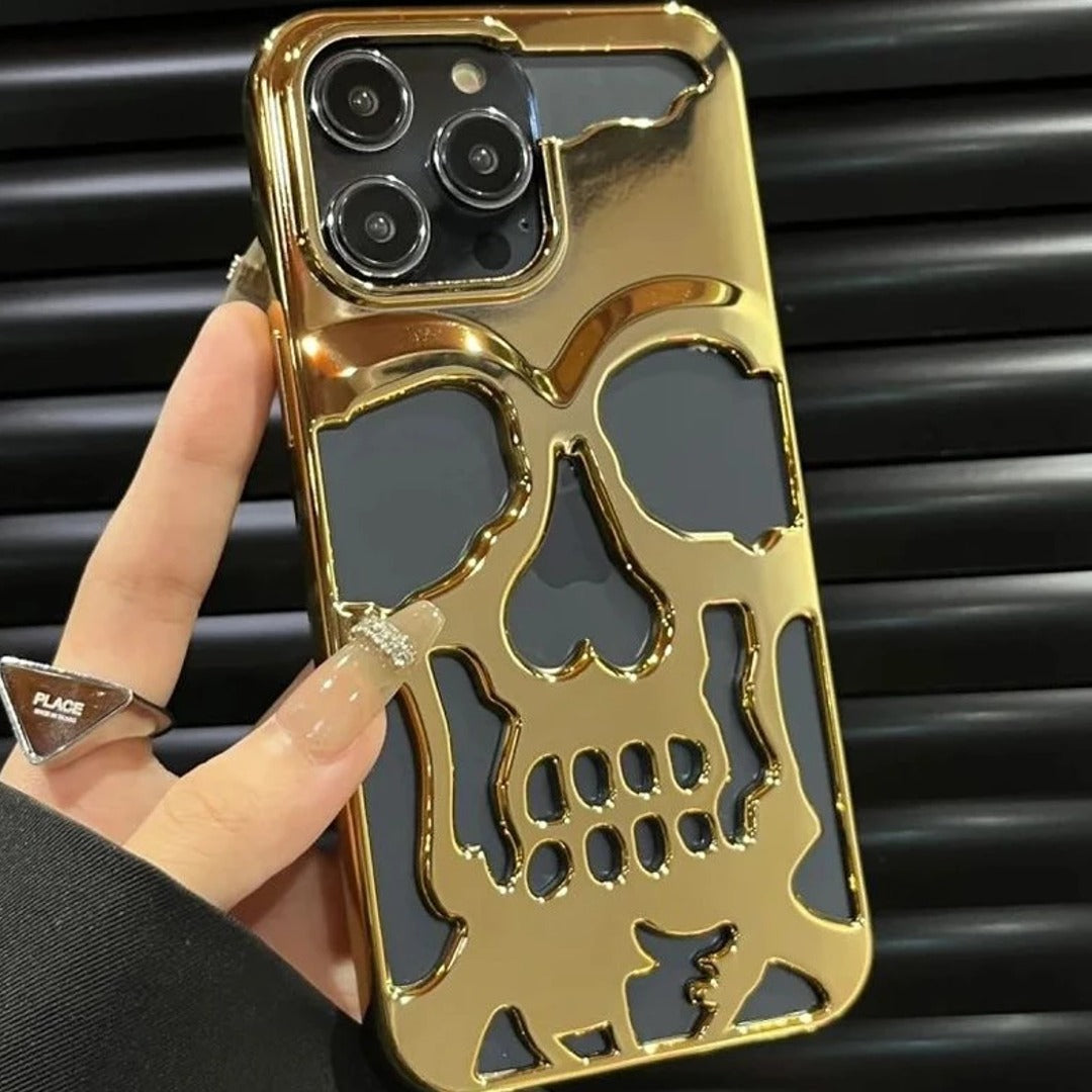 iPhone 12 Series Hollow Skull Design Case