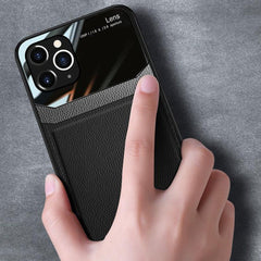 iPhone 11 Pro Max Sleek Slim Leather Glass Case