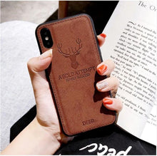 Load image into Gallery viewer, iPhone XS Max Deer Pattern Inspirational Soft Case
