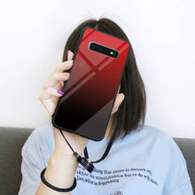 Load image into Gallery viewer, Galaxy S10 Plus Gradient Soft Edge Glass Back Case
