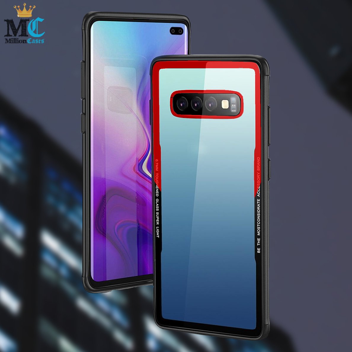 Galaxy S10 Plus Glassium Protective Series Case