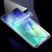 Load image into Gallery viewer, Galaxy A7 2018 (3 in 1 Combo) Mirror Clear Flip Case + Tempered Glass + Earphones [Non Sensor]
