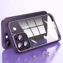 Load image into Gallery viewer, iPhone 14 Series Transparent Electroplating Camera Protection Case
